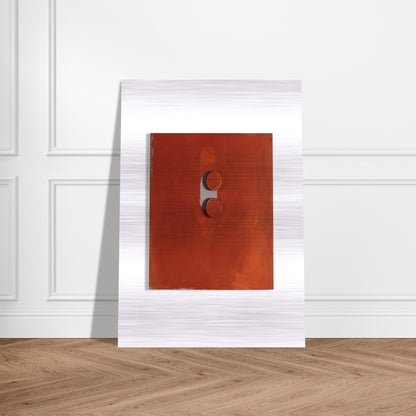 TABLETTENBILD 1966 - BLINKY PALERMO Brushed Aluminum Print - 70x100 cm / 28x40 inches | BLINKY PALERMO Aluminum Print | BLINKY PALERMO Prints