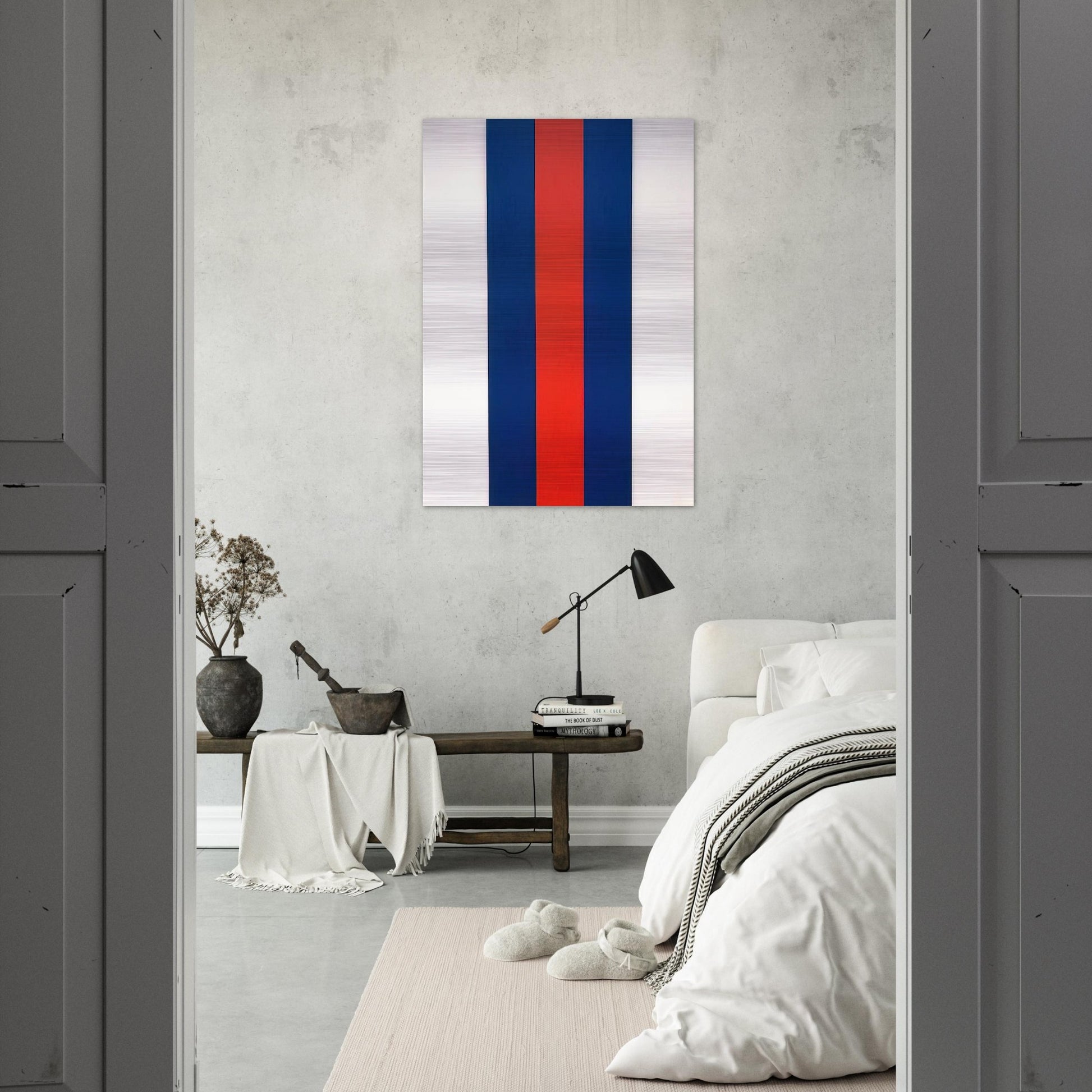 Voice of Fire - Barnett Newman Brushed Aluminum Print - 70x100 cm / 28x40 inches | Barnett Newman Aluminum Print | Barnett Newman Prints