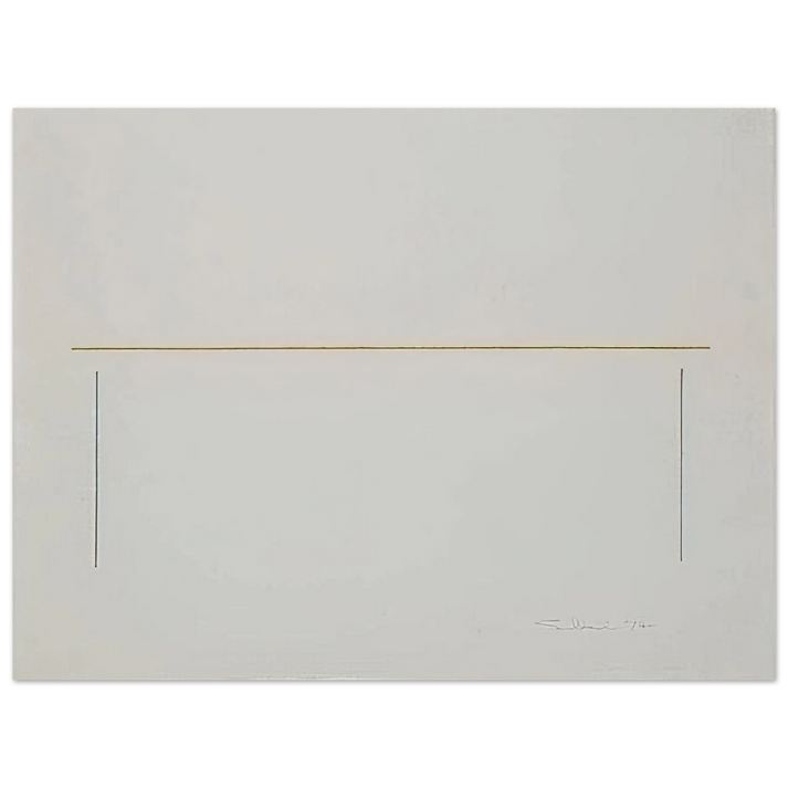 Fred Sandback - Untitled - 1974  75x100 cm / 30x40inches Fine Art Poster