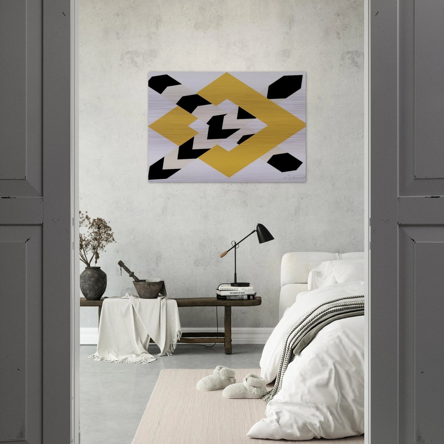 Constellation - 1971 - Allan D Arcangelo Brushed Aluminum Print - 70x100 cm / 28x40 inches | Allan D Arcangelo Aluminum Print | Allan D Arcangelo Prints