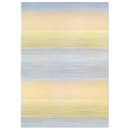 With My Back to the World - Agnes Martin Brushed Aluminum Print - 70x100 cm / 28x40 inches | Agnes Martin Aluminum Print | Agnes Martin Prints