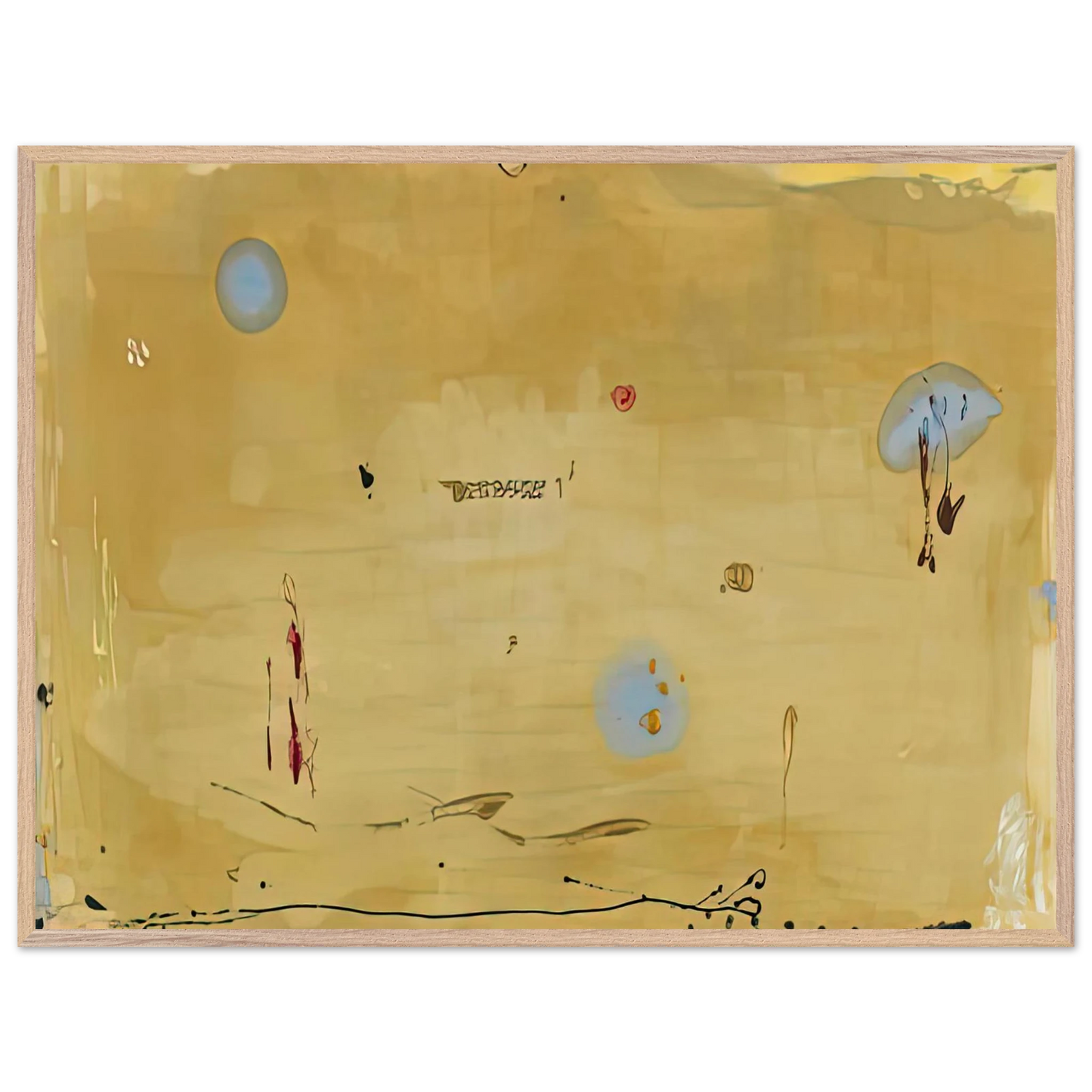 Helen Frankenthaler - Brother Angel, 1983- Wall Art - 21x29.7 cm / 8x12" - Premium Wooden Framed Poster With Fine Art Paper-canvas - White frame
