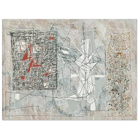 Jimmy Ernst - White Space - 1951  75x100 cm / 30x40inches Fine Art Poster