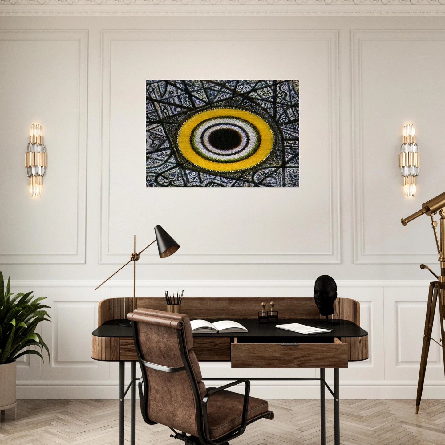 Now a Turning Orb - Abstract Expressionism - Richard Pousette-Dart Brushed Aluminum Print - 70x100 cm / 28x40 inches | Richard Pousette-Dart Aluminum Print | Richard Pousette-Dart Prints
