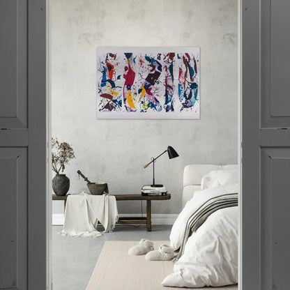 Untitled SFE 020  Lembark I53  - Sam Francis Brushed Aluminum Print - 70x100 cm / 28x40 inches | Sam Francis Aluminum Print | Sam Francis Prints
