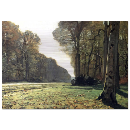 The Pave de Chailly in the Forest - claude monet Brushed Aluminum Print - 70x100 cm / 28x40 inches | claude monet Aluminum Print | claude monet Prints