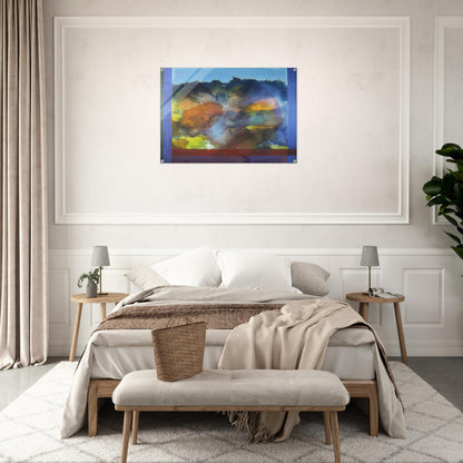 Ocean Unconscious - 1985 - Ronnie Landfield Acrylic Print - 70x100 cm / 28x40″ inches