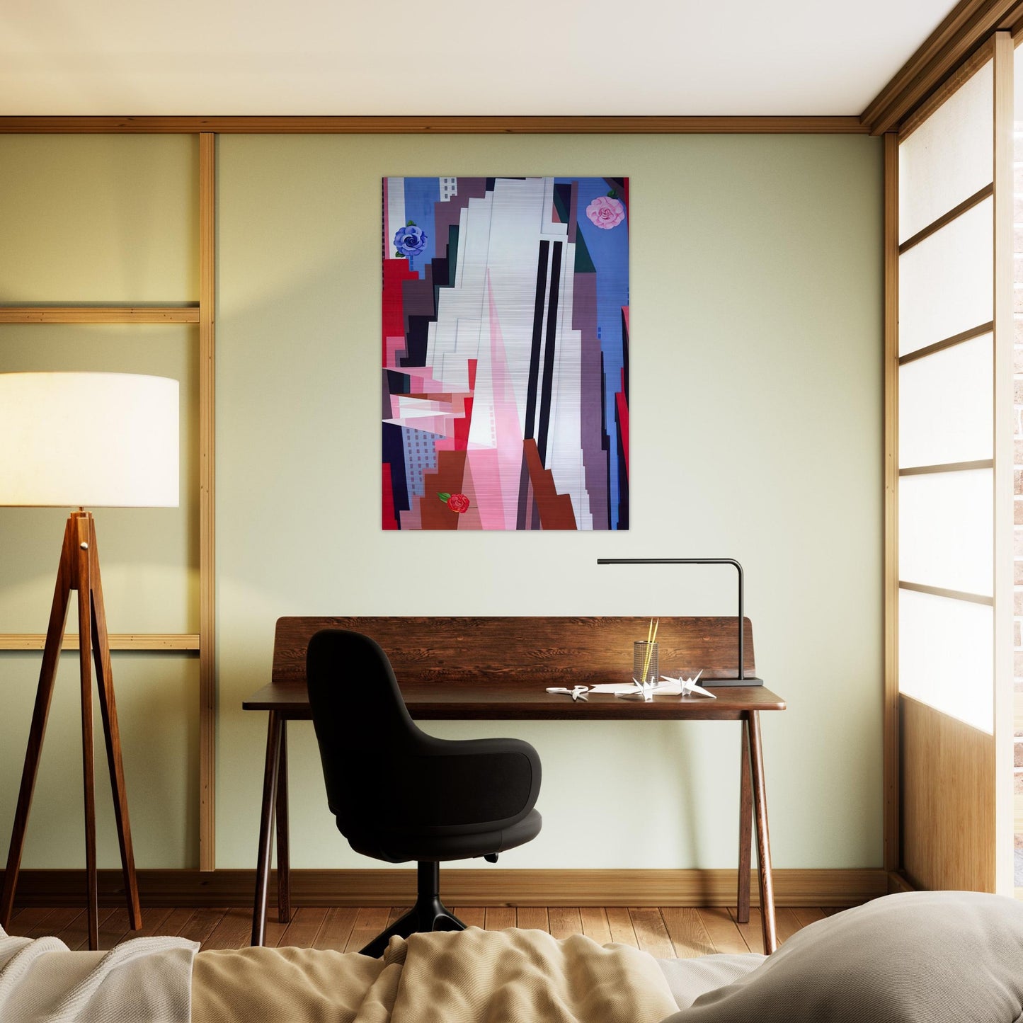 Manhattan - Georgia O'Keeffe Brushed Aluminum Print - 70x100 cm / 28x40 inches | Georgia O'Keeffe Aluminum Print | Georgia O'Keeffe Prints