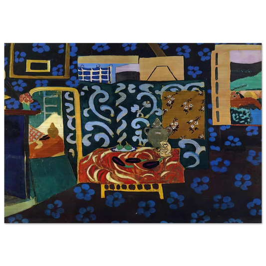 STILL LIFE WITH AUBERGINES 1911 - Henri Matisse Brushed Aluminum Print - 70x100 cm / 28x40 inches | Henri Matisse Aluminum Print | Henri Matisse Prints