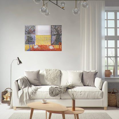 Table - 2001 - Jennifer Bartlett Brushed Aluminum Print - 70x100 cm / 28x40 inches | Jennifer Bartlett Aluminum Print | Jennifer Bartlett Prints