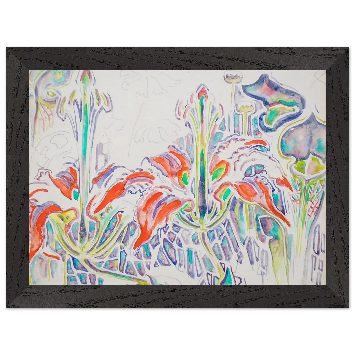 Walter Inglis Anderson - Walter Anderson Wall art - 15x20 cm / 6x8 inches - Premium Wooden Framed Poster With Fine Art Paper-canvas - White frame
