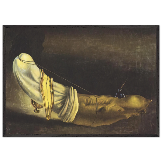 ANTHROPOMORPHIC BREAD - Salvador Dali 70x100 cm / 28x40 inches Framed Art Print – Black Wooden Frame
