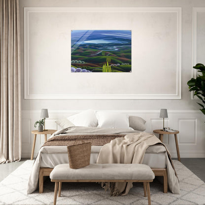 Umbria primavera - 1945 - Gerardo Dottori Acrylic Print - 70x100 cm / 28x40″ inches