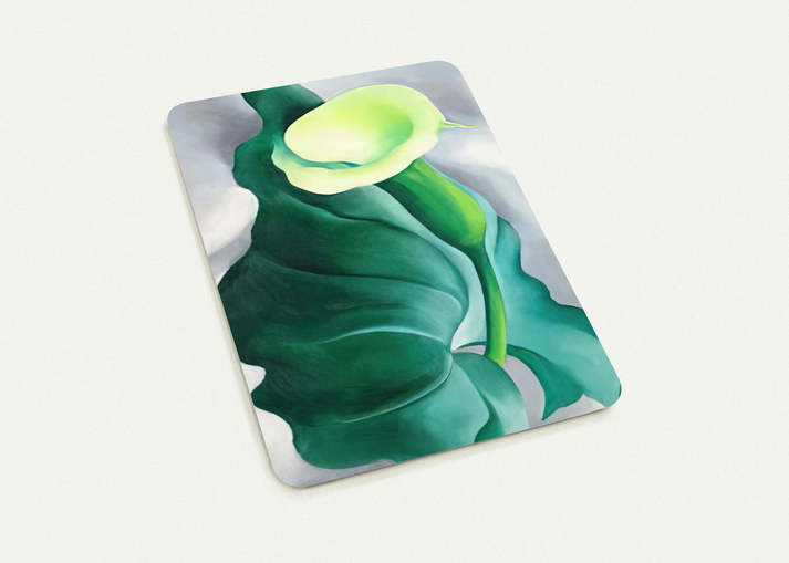 Calla Lily  Lily-Yellow No. 2  By Georgia O'Keeffe Pack of 10 Post Cards | Georgia O'Keeffe Post Cards | A6 (10.5 x 14.8 cm) - 4.1 x 5.8 inches