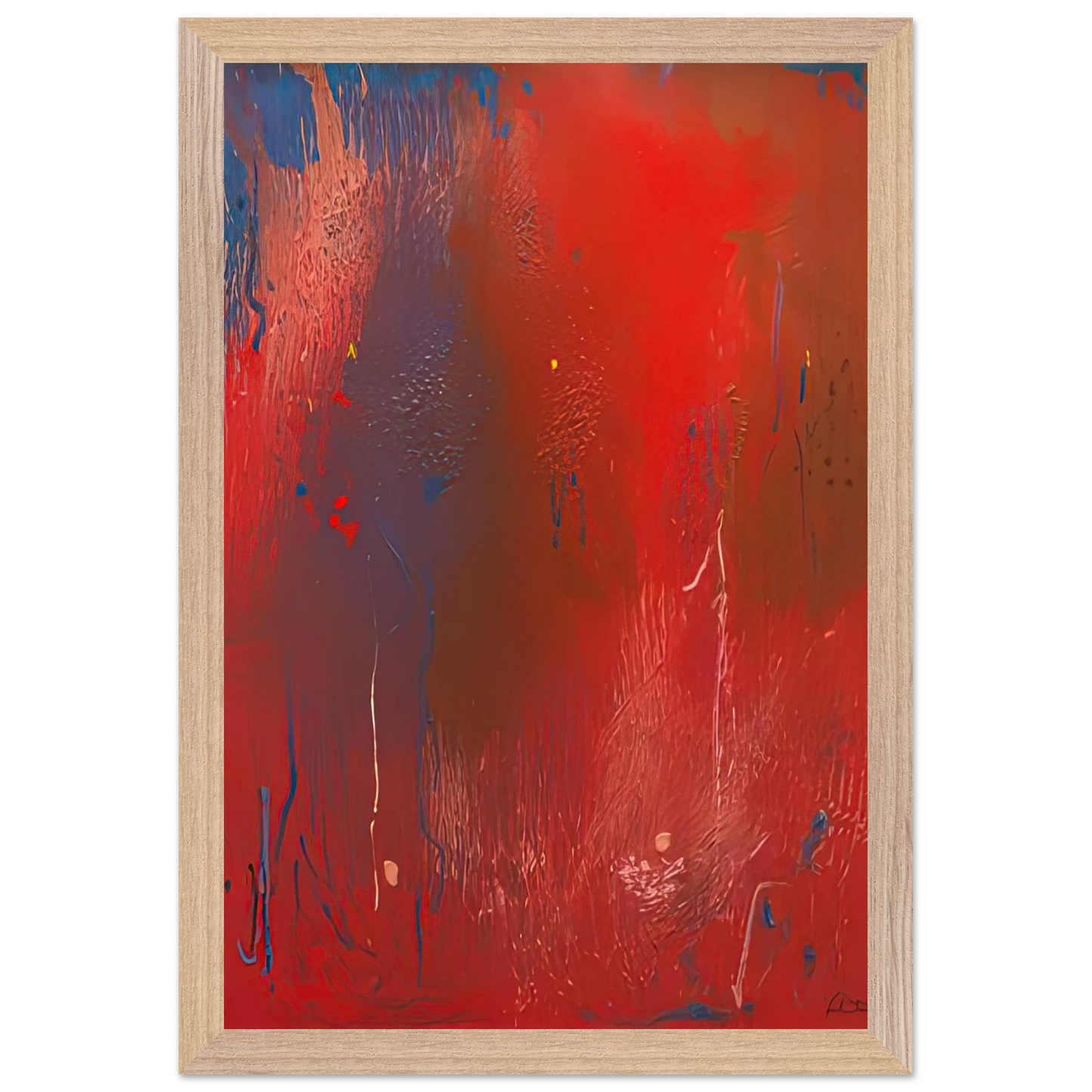 Helen Frankenthaler - Warrior, 1991- Wall Art - 60x80 cm / 24x32 inches - Fine Art Poster-canvas - -