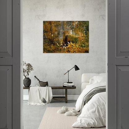 ON THE TRAIL - Winslow Homer Brushed Aluminum Print - 70x100 cm / 28x40 inches | Winslow Homer Aluminum Print | Winslow Homer Prints