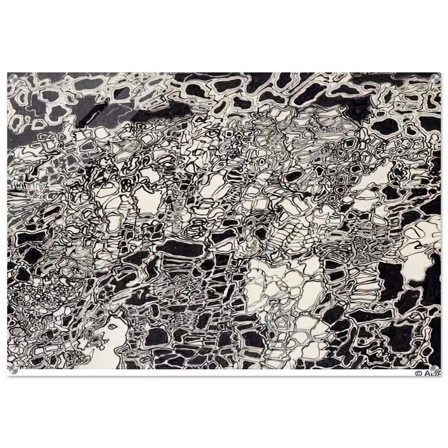 BRIGHT METEOR - Jean Dubuffet Acrylic Print - 70x100 cm / 28x40″ inches | Jean Dubuffet Wall Art | Jean Dubuffet Prints
