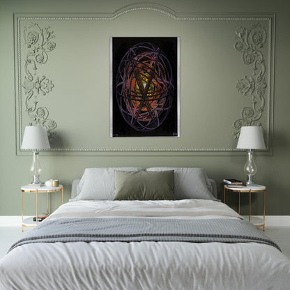 CONCENTRIC RINDS COLOUR - MC Escher Brushed Aluminum Print - 70x100 cm / 28x40 inches | MC Escher Aluminum Print | MC Escher Prints