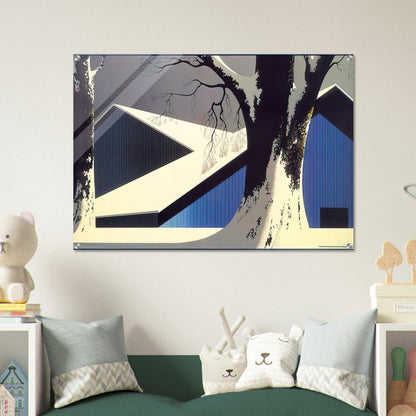 Winter Quiet - Eyvind Earle Acrylic Print - 70x100 cm / 28x40″ inches
