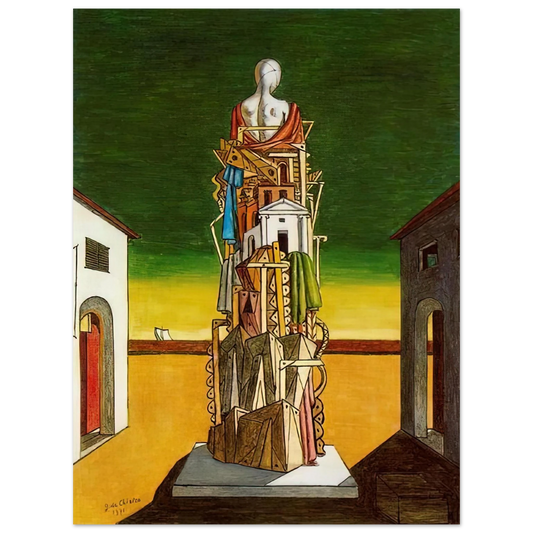 Giorgio de Chirico - THE GREAT METAPHYSICIAN 1971  75x100 cm / 30x40inches Fine Art Poster