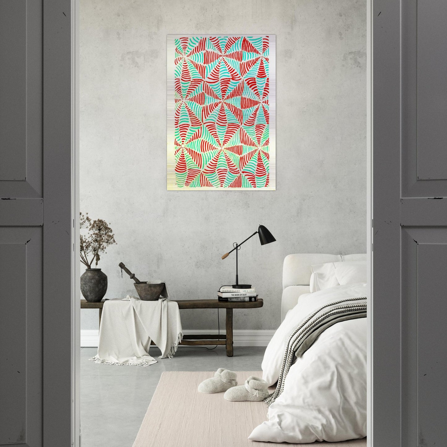 COMPOSITION 16 - Sonia Delaunay Brushed Aluminum Print - 70x100 cm / 28x40 inches | Sonia Delaunay Aluminum Print | Sonia Delaunay Prints