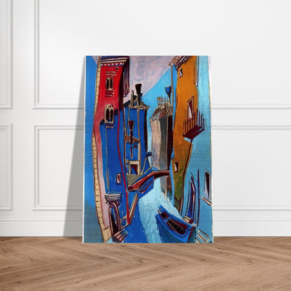VENICE 1948 - Enrico Prampolini Brushed Aluminum Print - 70x100 cm / 28x40 inches | Enrico Prampolini Aluminum Print | Enrico Prampolini Prints