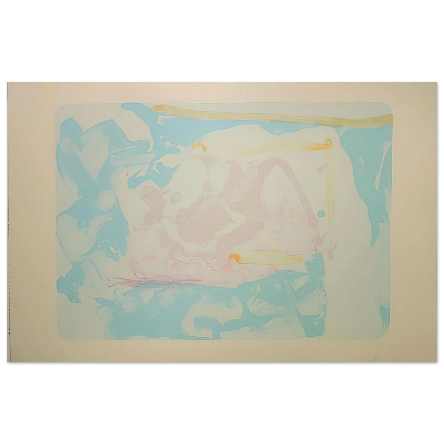 Helen Frankenthaler - Reflections III - 1995 Wall art - A2 (42 x 59.4  cm) - Fine Art Poster-canvas - -