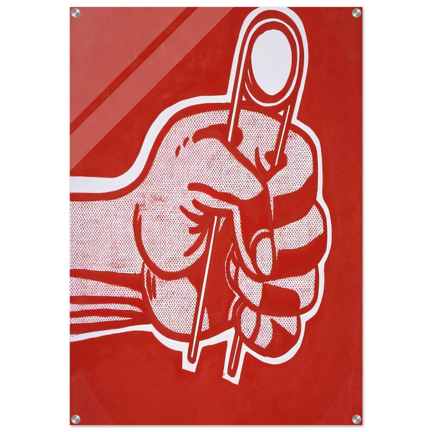 THE GRIP 1962 - Roy Lichtenstein Acrylic Print - 70x100 cm / 28x40″ inches | Roy Lichtenstein Wall Art | Roy Lichtenstein Prints