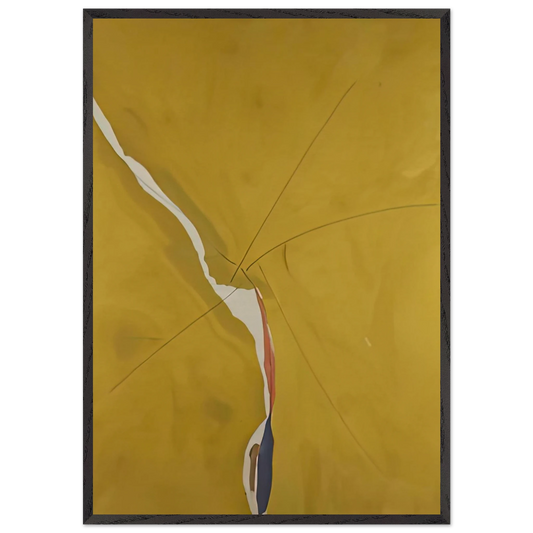 Sesame 1970- - Helen Frankenthaler 70x100 cm / 28x40 inches Framed Art Print – Black Wooden Frame