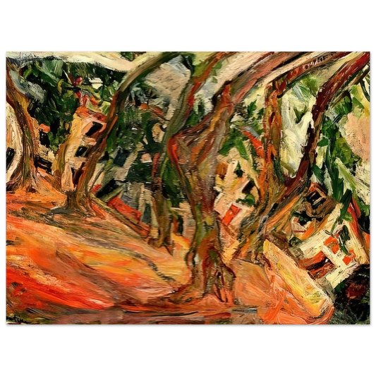 Chaim Soutine - PLANE TREES AT CERET 1920  75x100 cm / 30x40inches Fine Art Poster