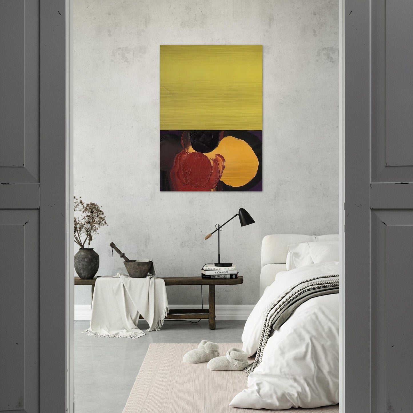 UNTITLED 1965 - Luis Feito Brushed Aluminum Print - 70x100 cm / 28x40 inches | Luis Feito Aluminum Print | Luis Feito Prints