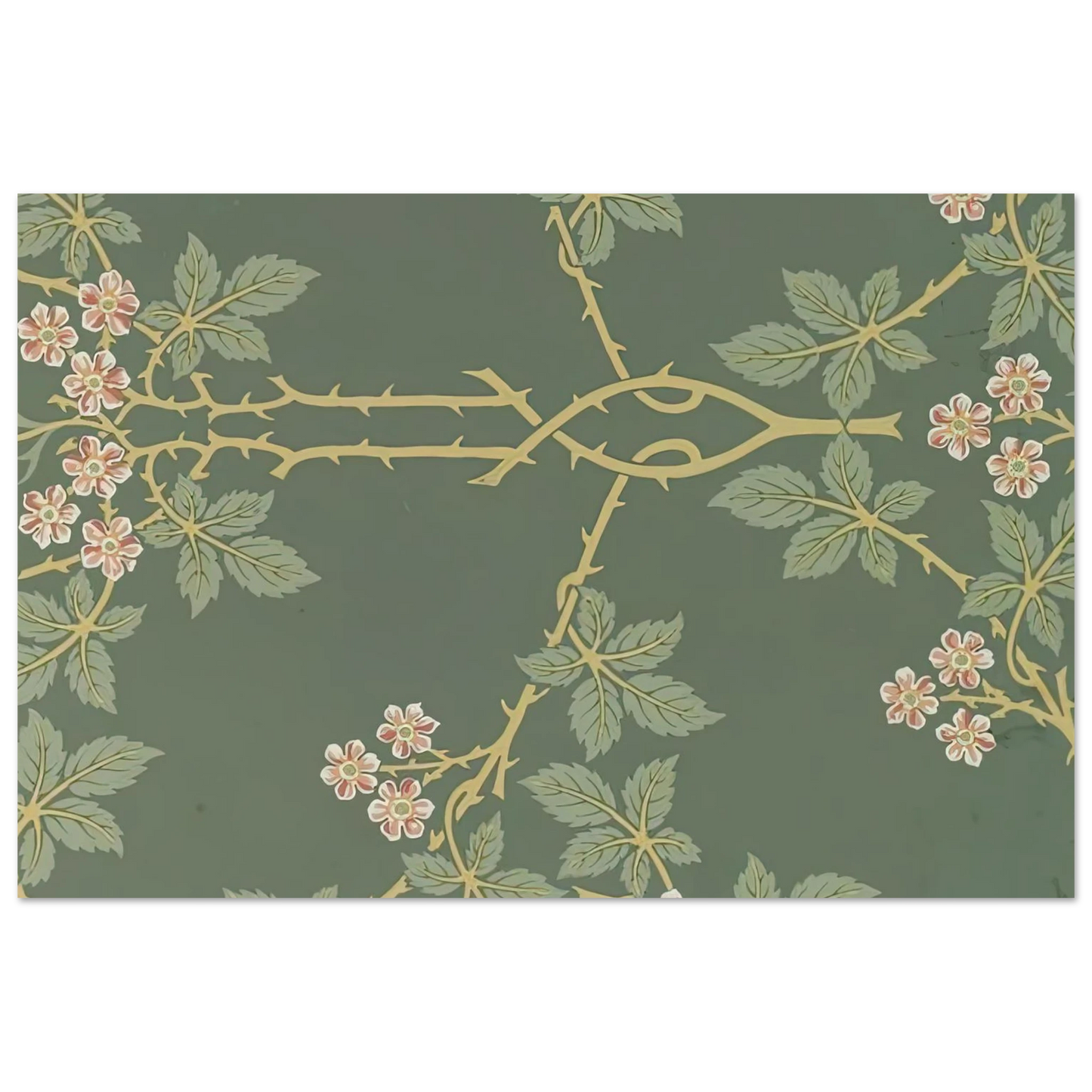 William Morris - WALLPAPER BLACKBERRY PATTERN 388 1917 Fine Art Poster