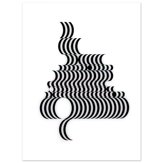 Bridget Riley - FRAGMENT 2 1965  75x100 cm / 30x40inches Fine Art Poster