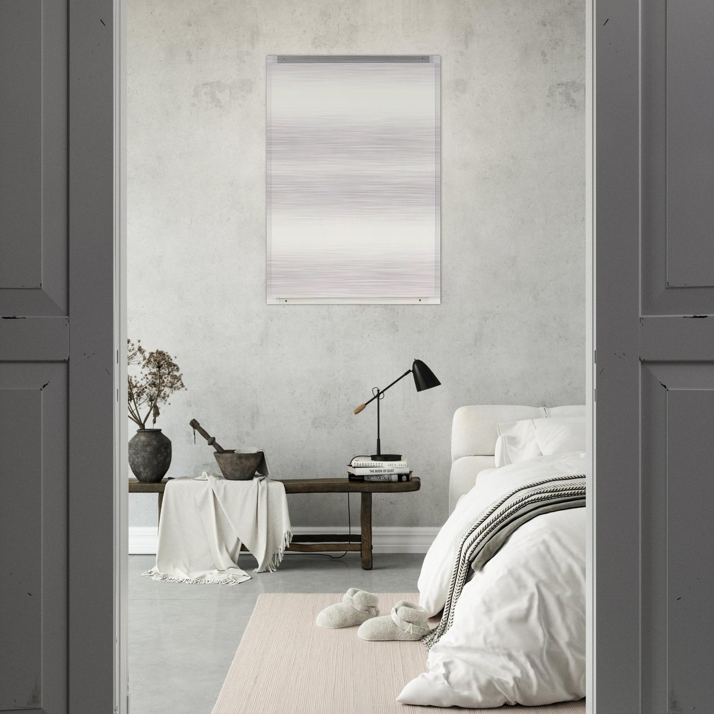 Attendant - Robert Ryman Brushed Aluminum Print - 70x100 cm / 28x40 inches | Robert Ryman Aluminum Print | Robert Ryman Prints