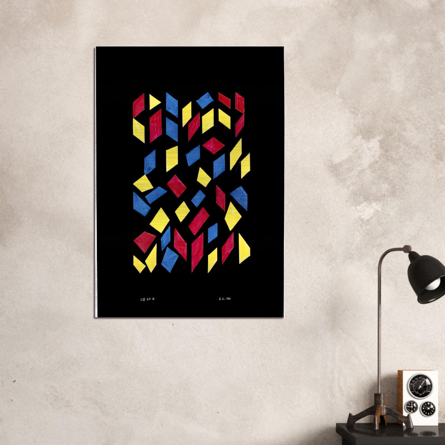 ORCHESTRA III 1980 - Anni Albers Brushed Aluminum Print - 70x100 cm / 28x40 inches | Anni Albers Aluminum Print | Anni Albers Prints