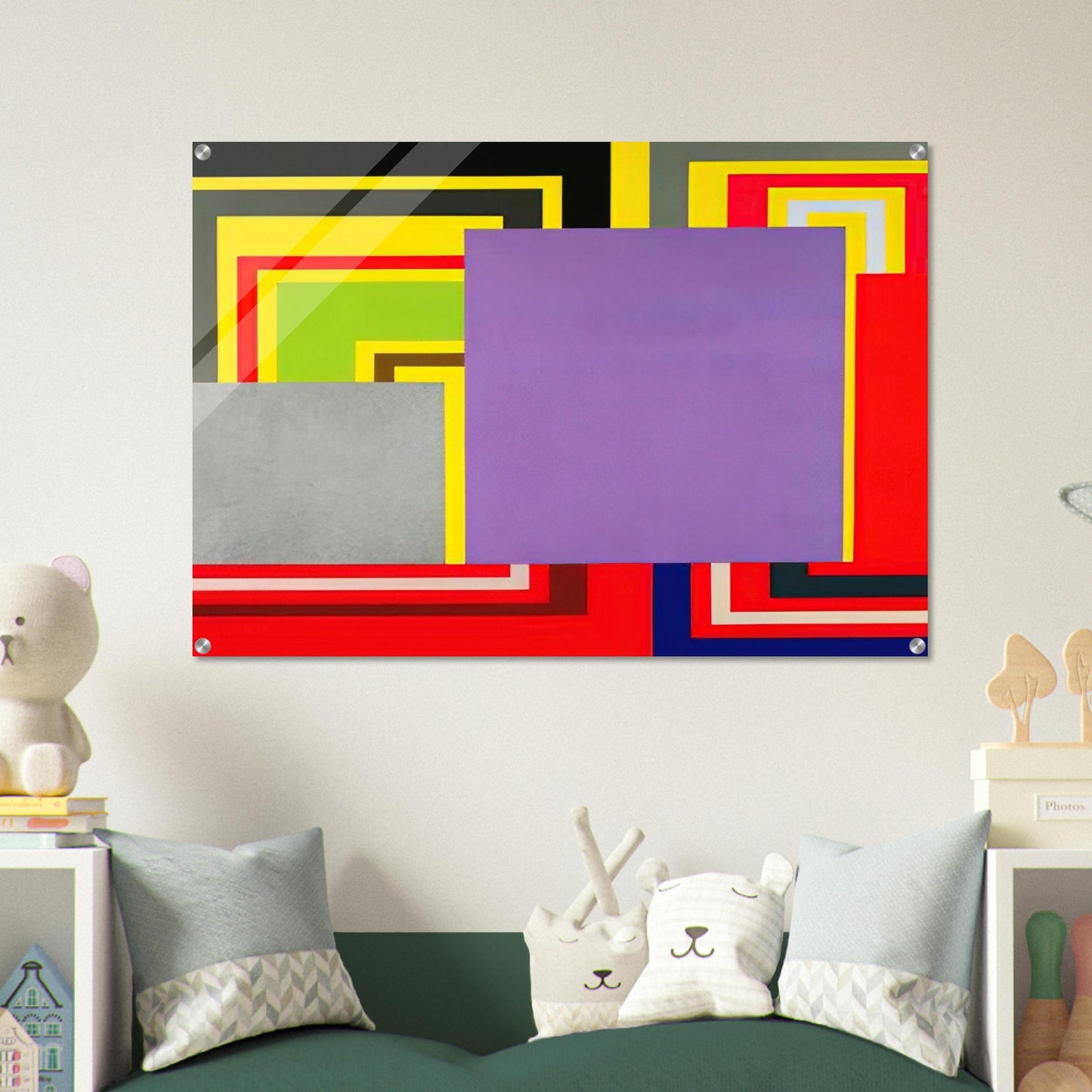 Cartoon Network - 1997 - Peter Halley Acrylic Print - 70x100 cm / 28x40″ inches