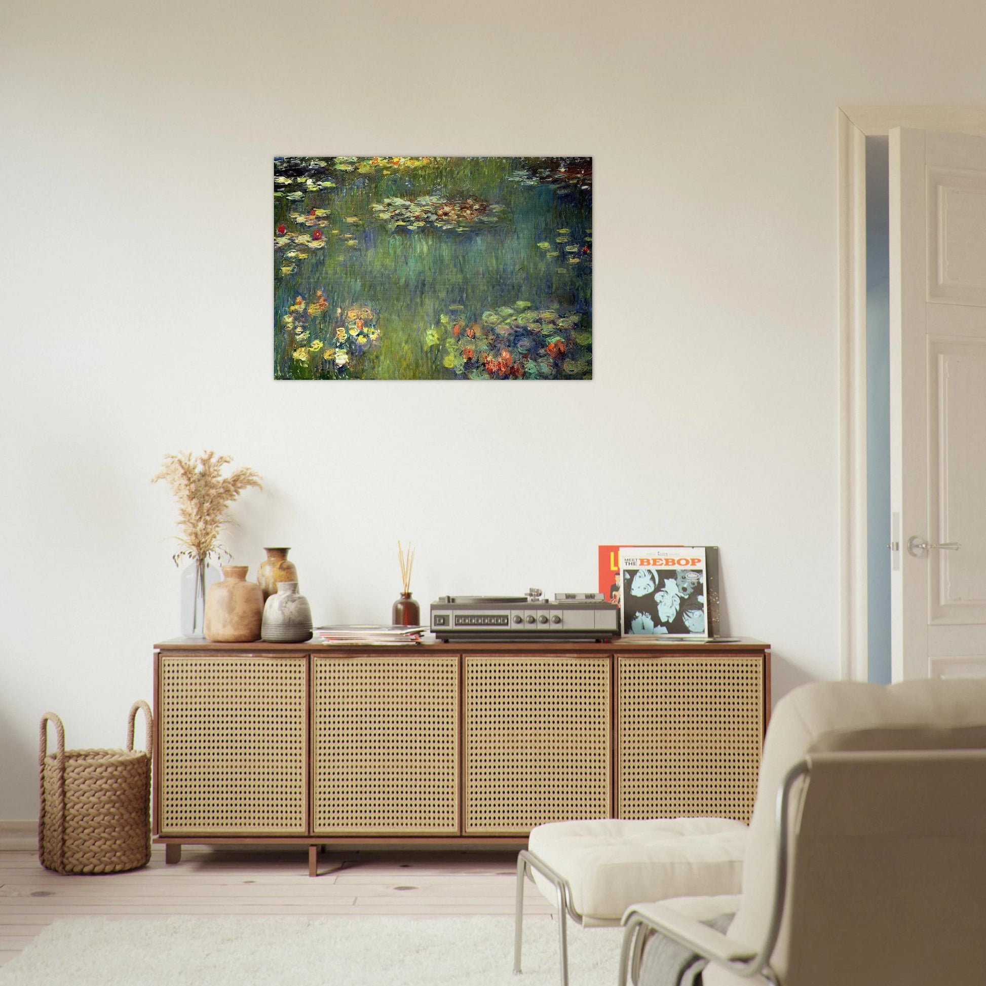 Pool with Waterlilies - claude monet Brushed Aluminum Print - 70x100 cm / 28x40 inches | claude monet Aluminum Print | claude monet Prints