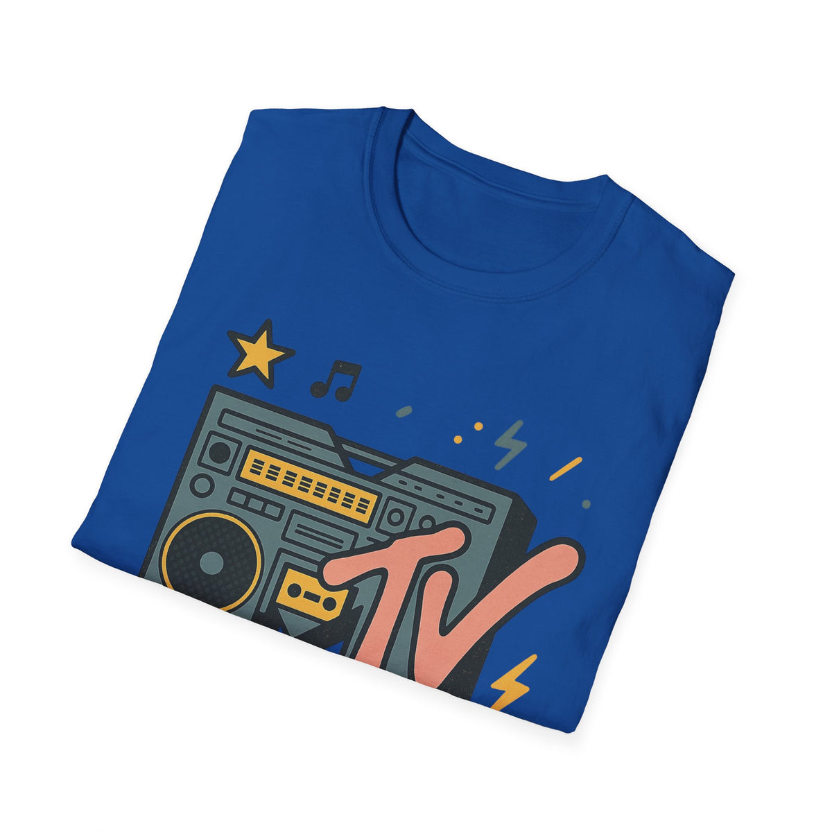 Retro MTV Vintage Luipaardprint Muziek Televisie Grafisch T-shirt 80s 90s Throwback Unisex Band Shirt Dierenprint Rockstijl T-Shirt