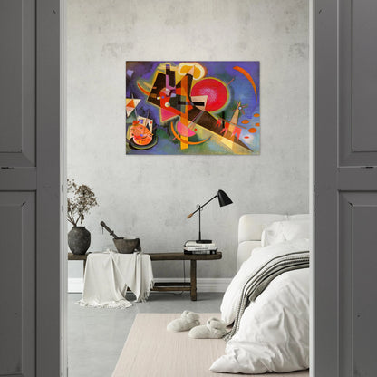 IN BLUE 1925 - Wassily Kandinsky Brushed Aluminum Print - 70x100 cm / 28x40 inches | Wassily Kandinsky Aluminum Print | Wassily Kandinsky Prints