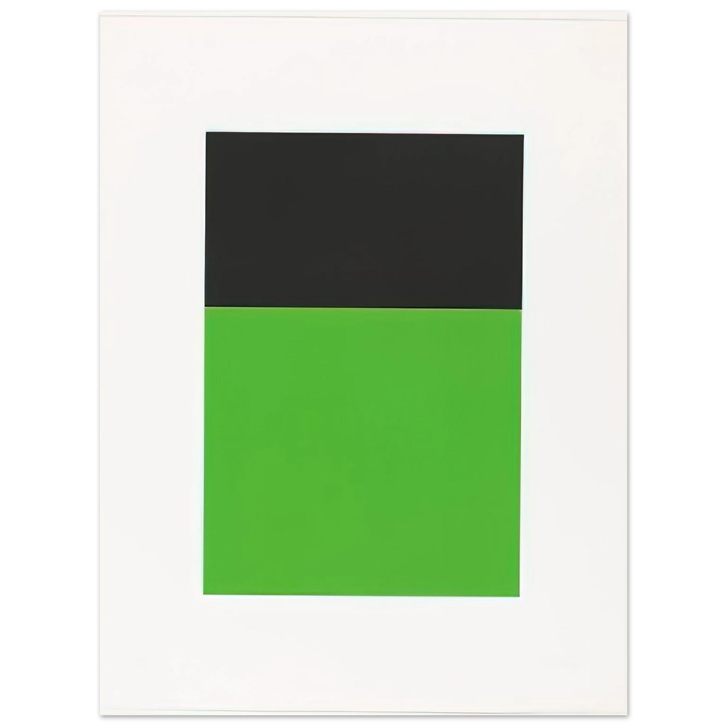 Ellsworth Kelly - Black-Green from the Series of Ten Lithographs  75x100 cm / 30x40inches Fine Art Poster