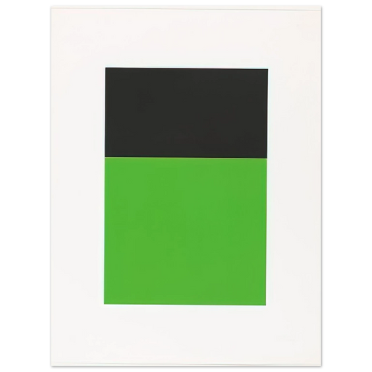 Ellsworth Kelly - Black-Green from the Series of Ten Lithographs  75x100 cm / 30x40inches Fine Art Poster