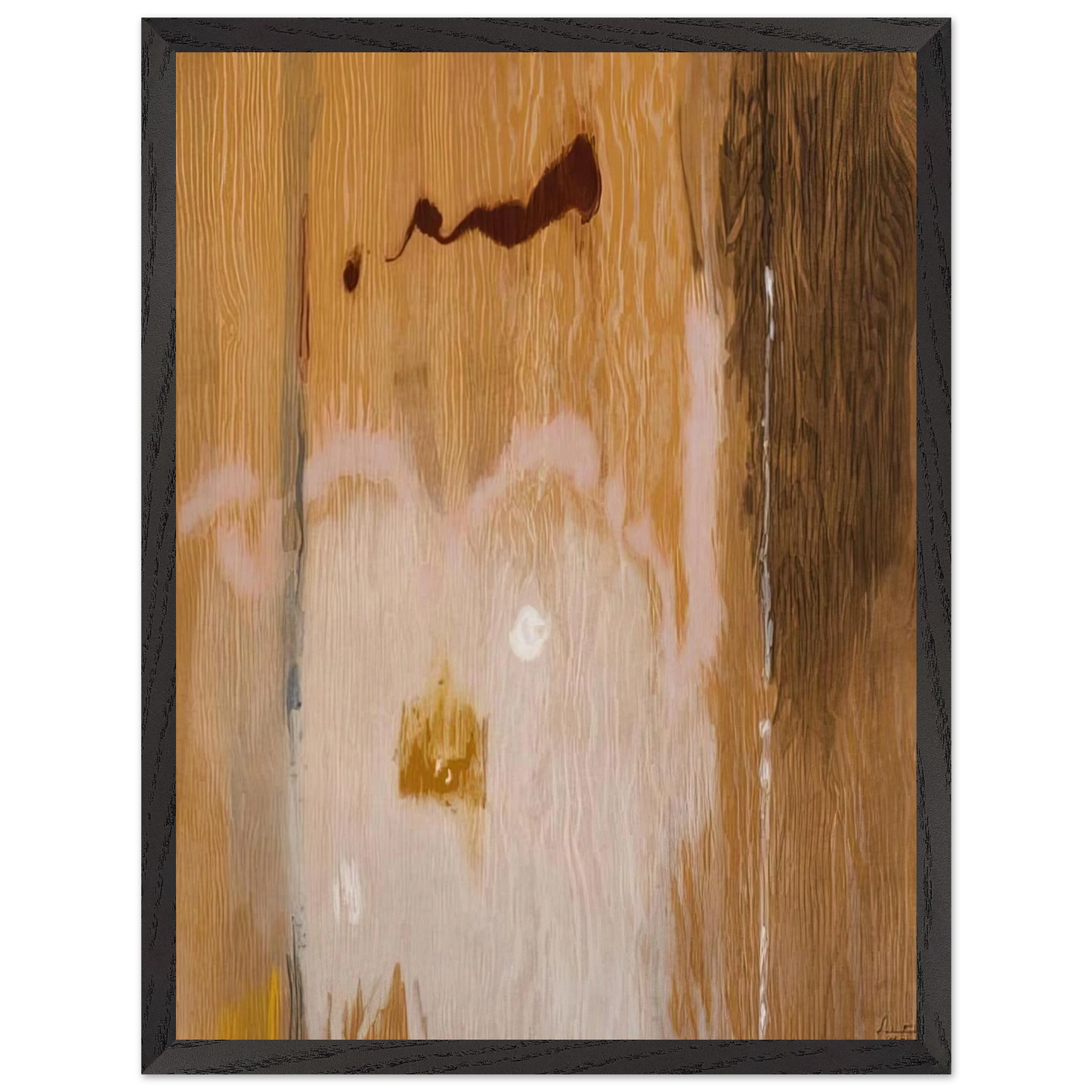 Helen Frankenthaler - Tales of Genji VI - 1998 Wall art - 21x29.7 cm / 8x12" - Premium Wooden Framed Poster With Fine Art Paper-canvas - Black frame