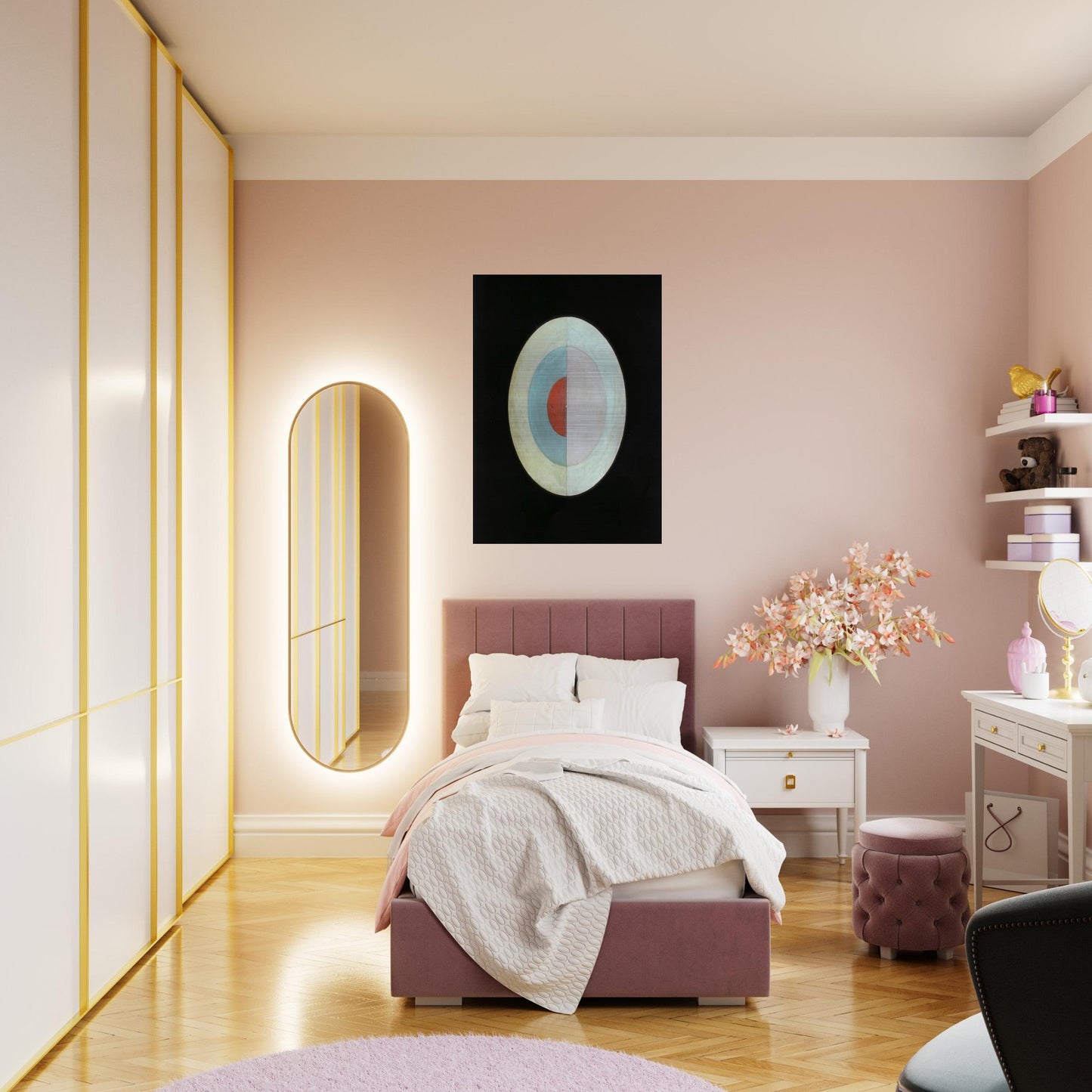 THE SWAN NO 16 1915 - Hilma af Klint Brushed Aluminum Print - 70x100 cm / 28x40 inches | Hilma af Klint Aluminum Print | Hilma af Klint Prints