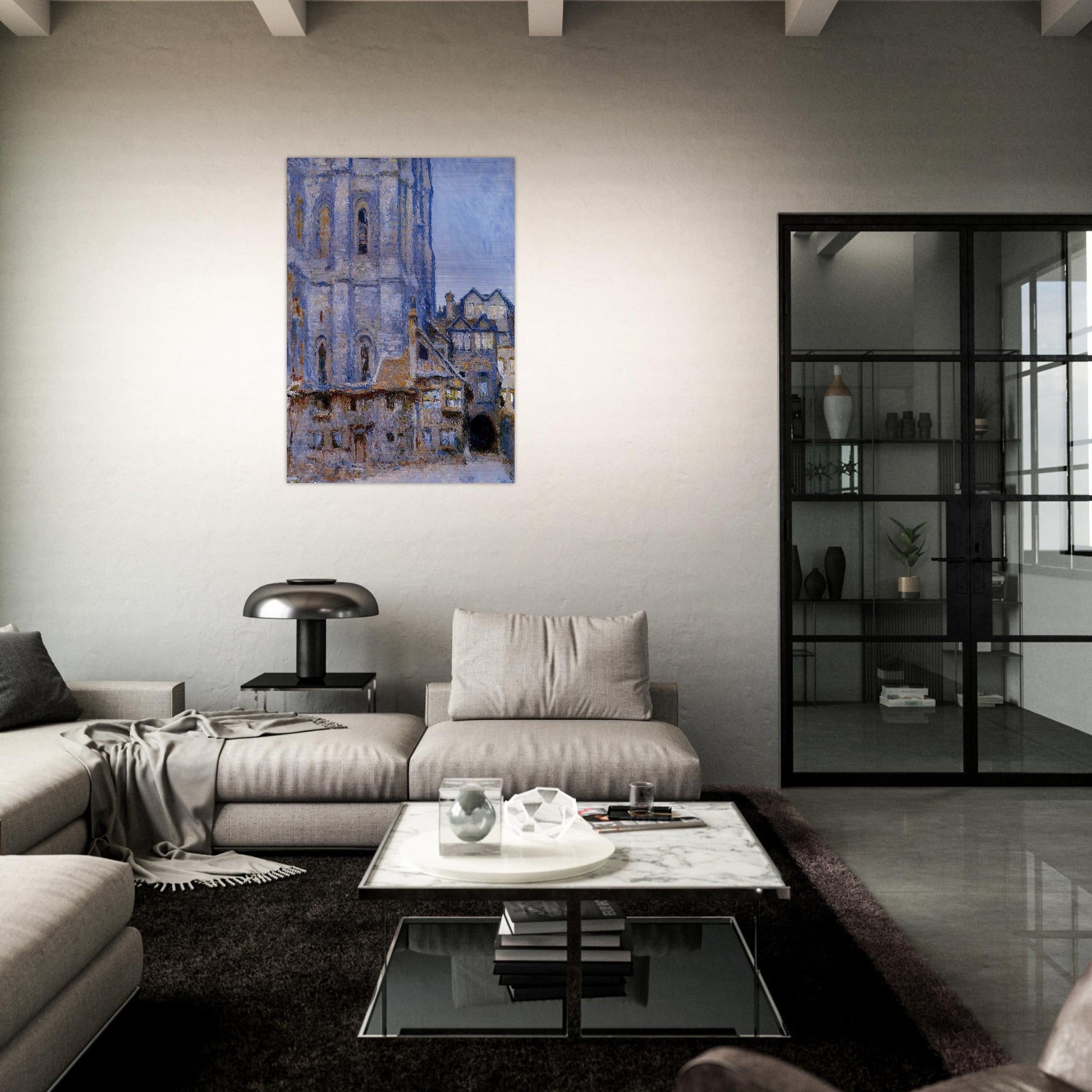 The Cour d'Albane - claude monet Brushed Aluminum Print - 70x100 cm / 28x40 inches | claude monet Aluminum Print | claude monet Prints