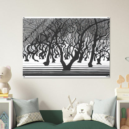WOODS NEAR MENTON - MC Escher Acrylic Print - 70x100 cm / 28x40″ inches | Maurits Cornelis Escher Prints