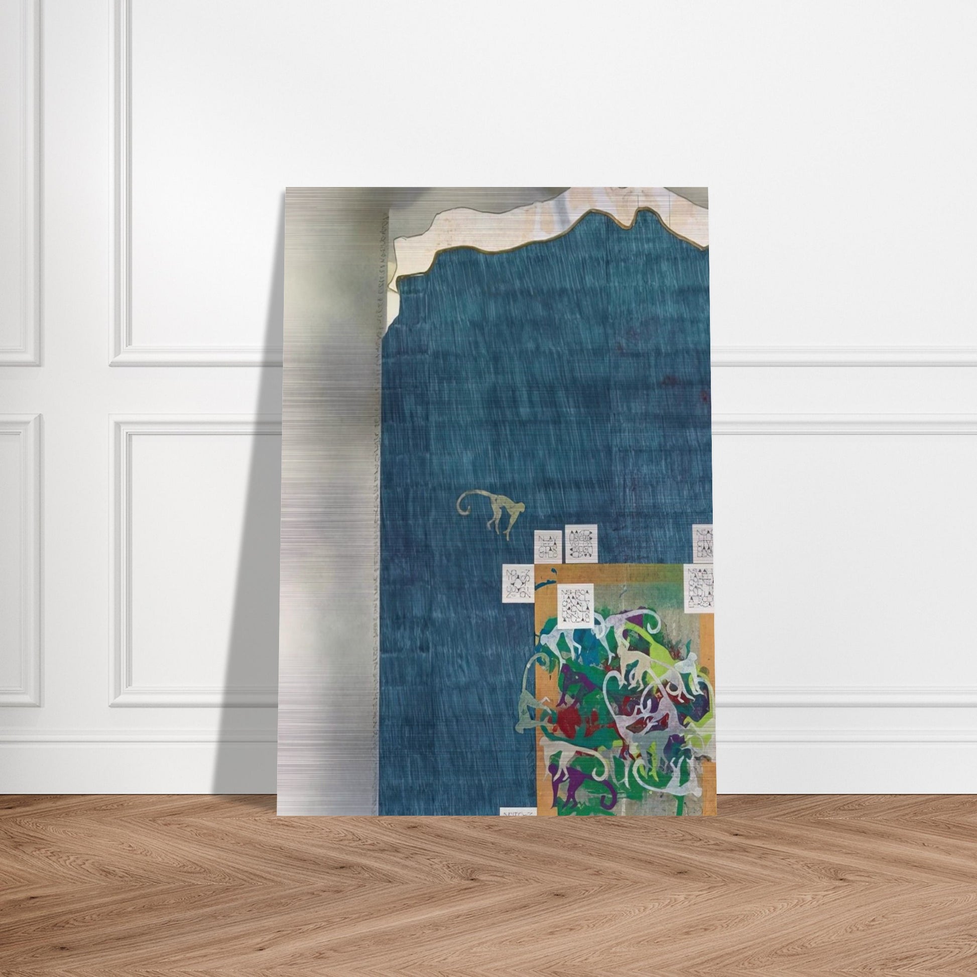 UNTITLED - Alighiero Boetti Brushed Aluminum Print - 70x100 cm / 28x40 inches | Alighiero Boetti Aluminum Print | Alighiero Boetti Prints