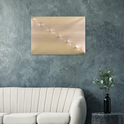 Untitled - Spatialism - Enrico Castellani Brushed Aluminum Print - 70x100 cm / 28x40 inches | Enrico Castellani Aluminum Print | Enrico Castellani Prints