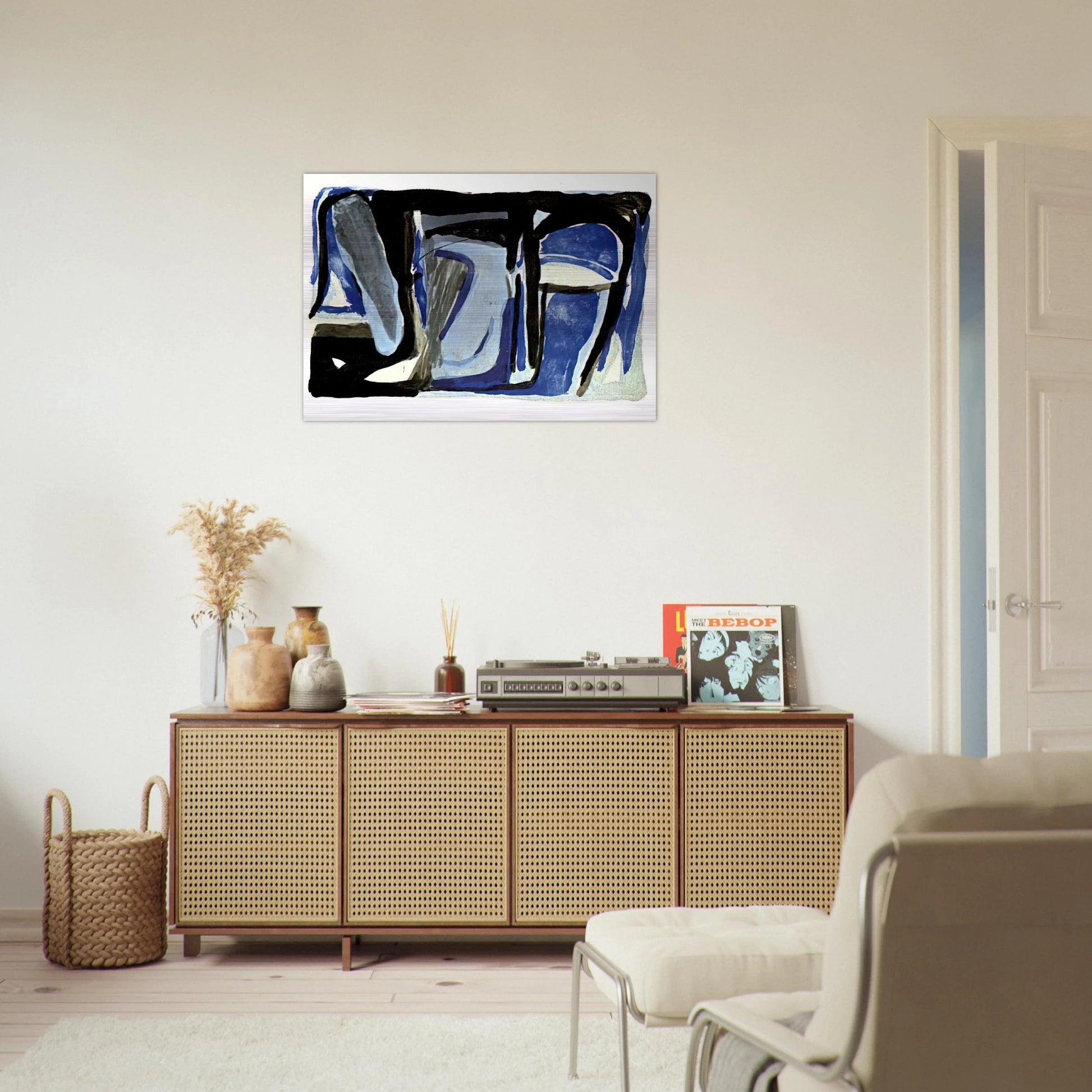 Souvenir Duthuit - 1975 - Bram van Velde Brushed Aluminum Print - 70x100 cm / 28x40 inches | Bram van Velde Aluminum Print | Bram van Velde Prints