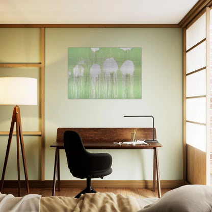 Untitled,  Peony Blossom Painting  - Cy Twombly Brushed Aluminum Print - 70x100 cm / 28x40 inches | Cy Twombly Aluminum Print | Cy Twombly Prints