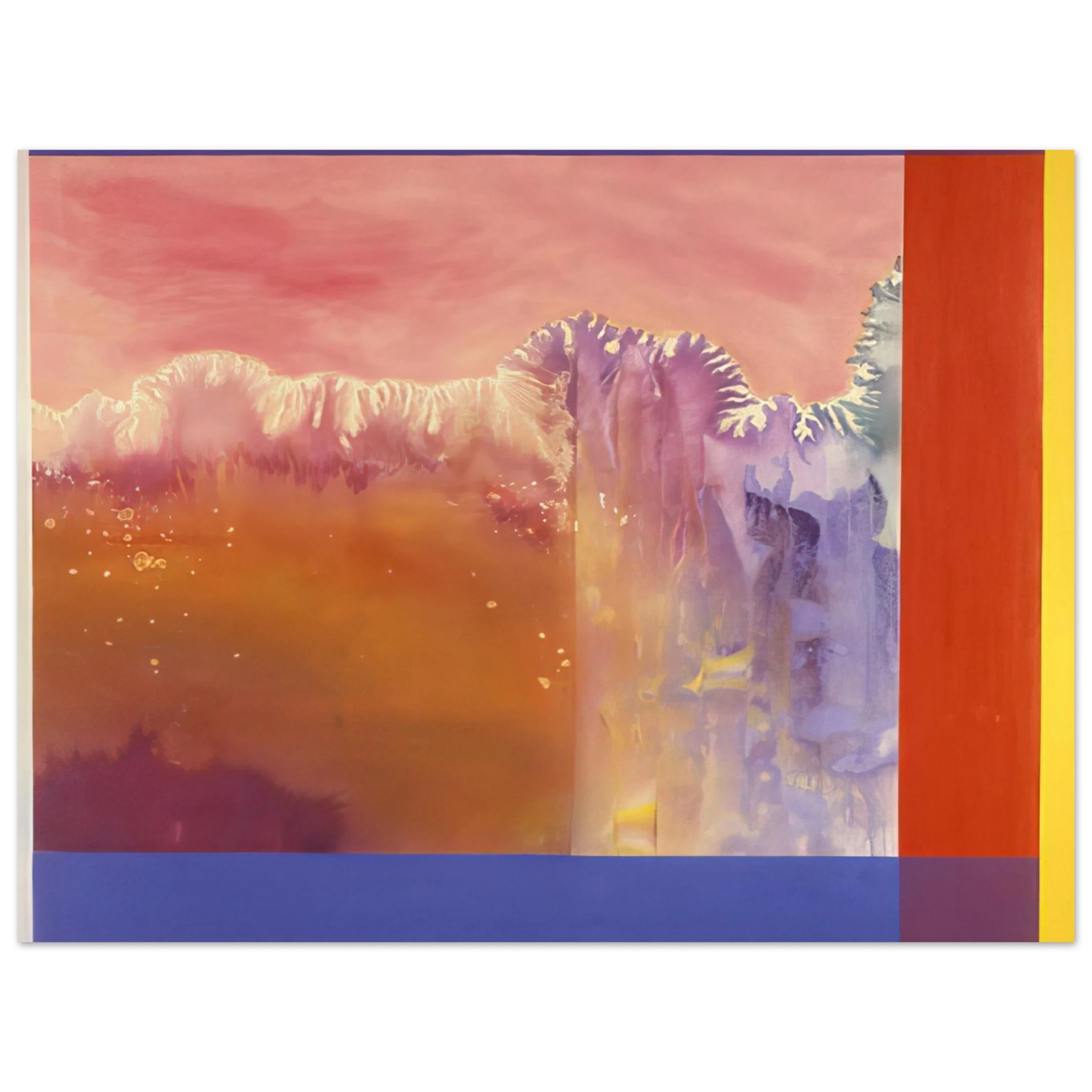 Ronnie Landfield - The Arc - 1986  75x100 cm / 30x40inches Fine Art Poster
